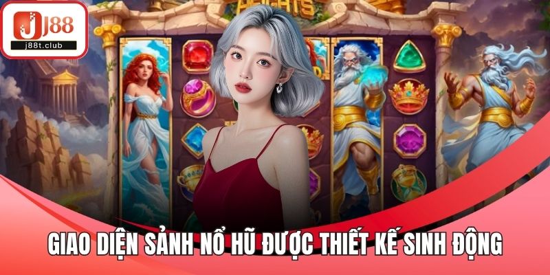 Giao diện sảnh nổ hũ được thiết kế sinh động